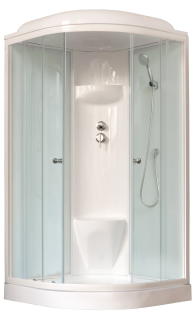 Душевая кабина Royal Bath HK стекло белое/прозрачное 90x90см RB90HK6-WT