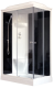 Душевая кабина Royal Bath HP левая стекло чёрное/прозрачное 120x80см RB8120HP6-BT-L