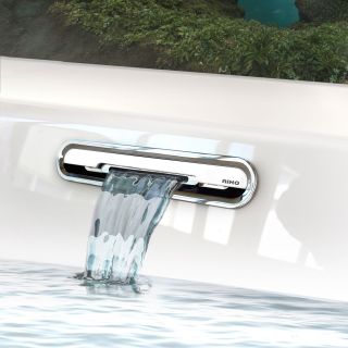 Акриловая ванна Riho Still Shower Fall Plug and Play B103020005 R заполнение через перелив 180х80см белый