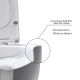Подвесной унитаз Berges EGO Rimless белый 082122 сиденье Toma SO микролифт быстросъёмное