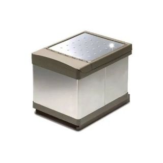 Система сортировки мусора Alveus ALBIO 227979 30 2X16 L серый пластик нержавеющая сталь