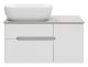 Подвесная тумба под раковину Misty Роял 80см белый