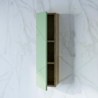 Шкаф навесной с дверью Бриклаер Кристалл 4627125416989 20 см фисташковый