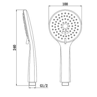 РУЧНОЙ ДУШ BELBAGNO BB-D1C5