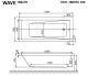 Гидромассажная ванна Whitecross Wave 0101.160070.100.RELAX.BR 160x70см Relax бронза