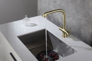 Смеситель для кухни Timo Saona с выдвижной лейкой антик 2346/02FL