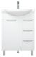 Тумба под раковину Corozo Монро Z3 65см белый SD-00000993