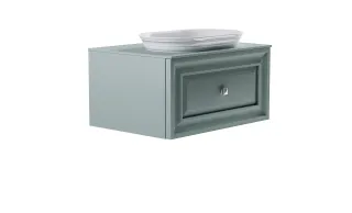 Тумба с раковиной Astra-Form Шарм 4631177715006 80 см зелёный матовый