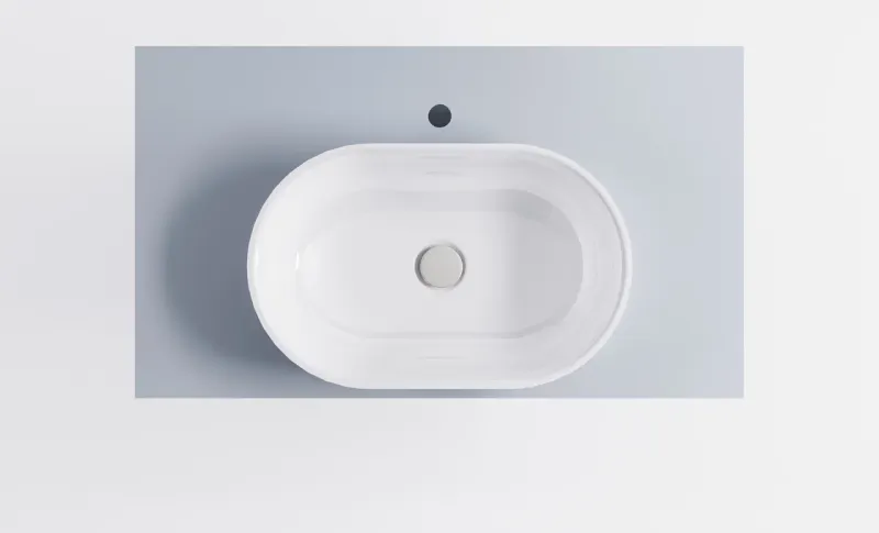 Тумба с раковиной Astra-Form Шарм 4631177715136 100 см голубой матовый