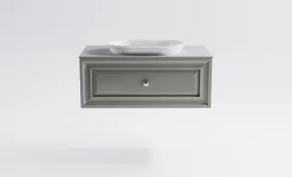 Тумба с раковиной Astra-Form Шарм 4631177715082 90 см серый матовый