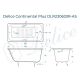 Ванна чугунная Delice Continental PLUS DLR230633R-AS с отверстиями под ручки и антискользящим покрытием 150х70 см