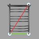 Полотенцесушитель водяной Energy Prestige Modus 800х400