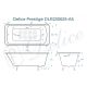 Ванна чугунная Delice Prestige DLR230625-AS 170х75 с антискользящим покрытием