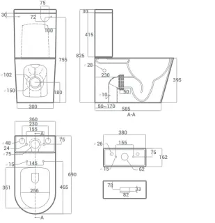 Унитаз Hansmann keramik ROUND УНИ0006 напольный с сиденьем Микролифт