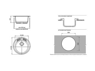 Мойка кухонная GranFest Топаз Rondo R-520 топ