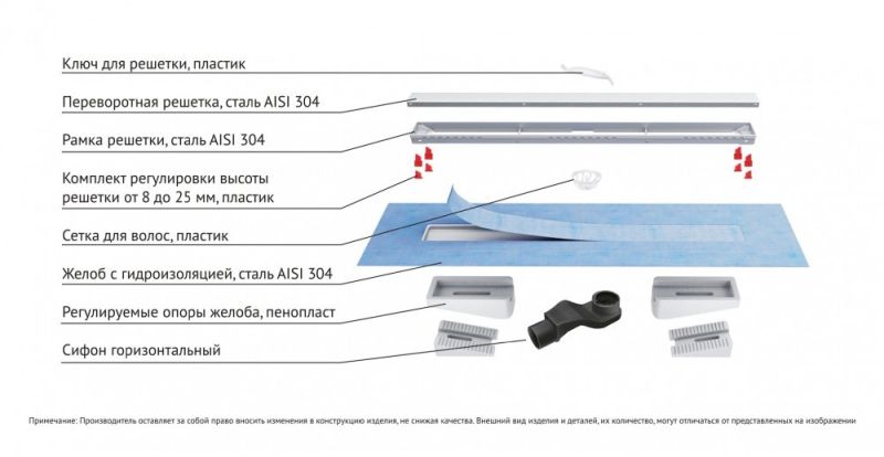Душевой лоток Berges В1 Keramik Black 095118 70см чёрный матовый