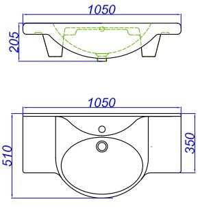 Dreja Умывальник "Дрея 105"