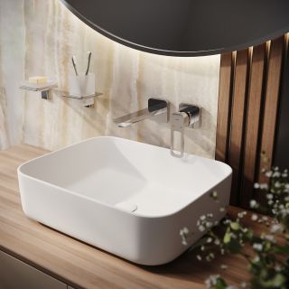 Встраиваемый смеситель для раковины IDDIS Slide хром SLISB00i65