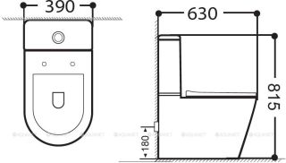 Бачок для унитаза Aquanet Atago 2.0 C2 LX-2904 243547