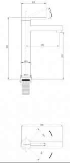 Смеситель для накладной раковины ABBER Emotion хром AF8811