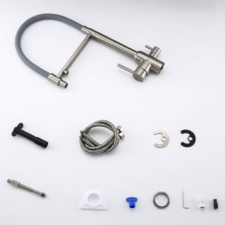 Смеситель для кухни Gappo G4399-5 под фильтр сатин