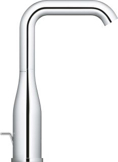 Смеситель для раковины GROHE Essence+ с донным клапаном и высоким изливом, хром (32628001)