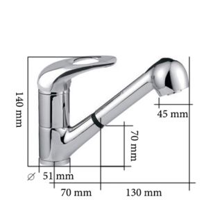 Смеситель для кухни Frap F6002-B хром
