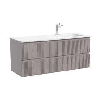 Тумба подвесная под раковину Sancos Snob R SNR120RSM правая 120 см Doha Soft