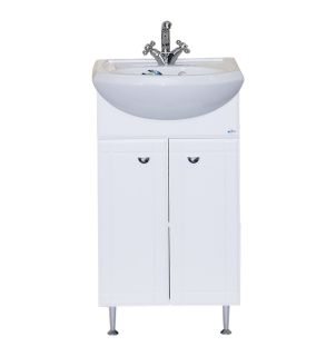 Напольная тумба под раковину Misty Соло 40см белый