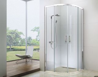 Душевой уголок Berges Solo R 80x80см хром 061101