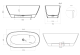 Ванна из искусственного камня Salini Sofia Light S-Sense 103611GRF 165x75см без перелива RAL полностью