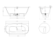 Ванна из искусственного камня Salini Sofia Wall S-Sense 102517GRF 160x80см RAL полностью