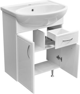 Тумба под раковину Stella Polar Концепт 60см белый SP-00000053