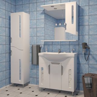 Тумба под раковину Stella Polar Сильва 80см белый SP-00000202