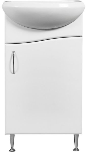 Тумба под раковину Stella Polar Волна 45см белый SP-00000231