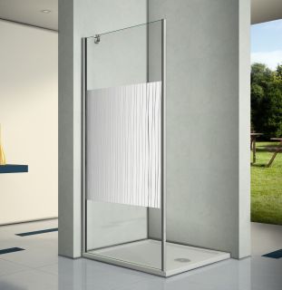 Боковая часть Good Door PANDORA SP-90-T-CH стекло прозрачное с рисунком Тростник