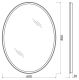 Зеркало BelBagno с LED-подсветкой и кнопочным управлением SPC-VST-600-800-LED-BTN