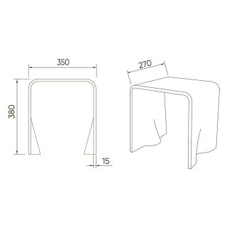 Стул для душа Veconi ST-AC-1TС, 350*270*380, разноцветный