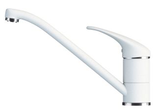 Смеситель для кухни Tolero Низкий белый 694678