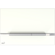 Стеклянная кнопка управления AlcaPlast для скрытых систем инсталляции белая STRIPE-GL1200