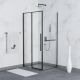 Душевой уголок RGW SV-42-1B (SV-12B + Z-060-2B) 323242148-014 140x80см чёрный