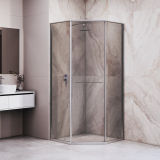 Душевой уголок RGW SV-82 "L" 33328200-31L 100x100 см хром