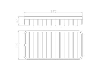Полка для ванной Wonzon & Woghand WW-4101 хром