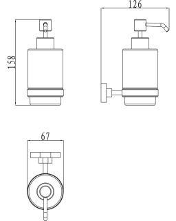 Ravak Дозатор для жидкого мыла (стекло) CR 231