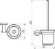 Ravak Держатель для туалетной щётки (стекло) CR 410.00