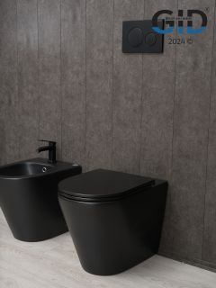 Унитаз приставной Gid TRS-263BM 62212Y черный матовый 56x36x41