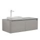 Тумба с раковиной Black&White Universe 9151200L 120 см светло-серый