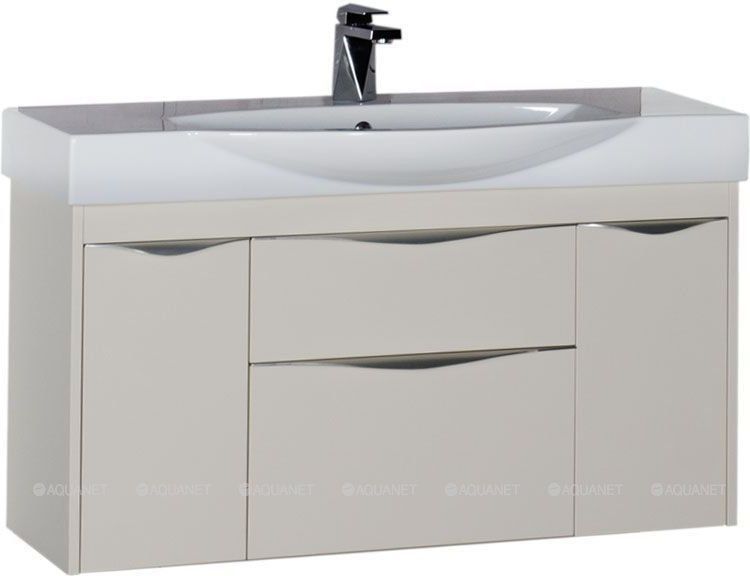 Тумба под раковину Aquanet Франка 183056 105 см слоновая кость