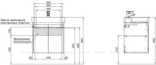 Тумба под раковину Aquanet Nova Lite 298847 60 см белый