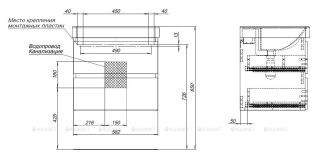 Тумба под раковину Aquanet Вега 308318 60 см белый глянец